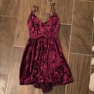 Silence + Noise velvet romper